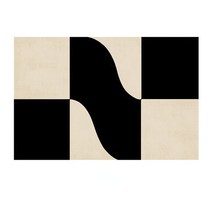 유니크 포인트 수입 러그 예쁜 거실 카페트 현대 대형 카펫 럭셔리 미니멀 라인 블랙 화이트 아트 디자인 프랑스 북유럽 침실 프리미엄 패브릭 깔개 새로운 홈 장식