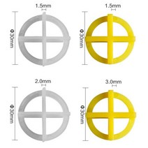 100pcs 재사용 가능한 타일 크로스 웨지 1.5mm 2mm 3mm 레벨러 건설 도구 수평 시스템 바닥 벽, 09 White 3mm