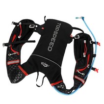 지퍼 러닝조끼(5L) / 트레일런 마라톤 런닝 트레일러닝 배낭, 검정/블랙