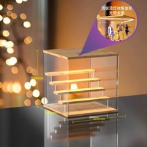 LED 조명 아크릴 피규어 장식장 진열대 진열장 케이스 보관함 LED 2단, F