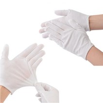 키알리 부드러운 행사용 흰장갑 결혼식 흰색 예식 장갑 얇은 면장갑 기사용 하얀장갑 속장갑 한쌍 3개, 사이즈, XL, 화이트