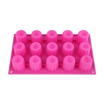 PGM*^몰디저트만들기 까눌레틀 까눌레 실리콘몰드 15구 만들기 베이킹 초콜렛 베틀 베이 초콜릿만들기 베팬 제빵 까눌레만들기^^췤pgm