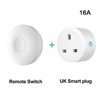 쓰레기 처리기 무선 스위치 미국 영국 EU 16A 플매트 카펫 러그 RF433 원격 제어 주방 음식물 처리, 영국 gd01