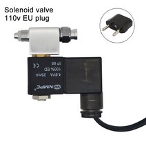 수족관 CO2 조절 솔레노이드 밸브 키트 버블 카운터 물고기 탱크 DIY 제어 시스템 반응기 발생기 압력 감소, [02] W21.8, [02] Solenoid 220v AU