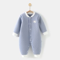 스타존 유아용 신생아 겨울 우주복 바디슈트 실내복 아기옷 아기내복 우주복 3층 보온 우주복