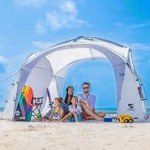 UNICAMPER 12x12ft Beach Tent Sun Shelter Perfect for Camping or Backyard Fun Lightweight Shade Desig, White