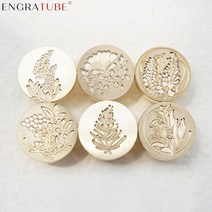 실링왁스세트 인장 스탬프 씰링 등나무 백합 씰 스크랩북 봉투 청첩장 선물 포장, 라일락 꽃