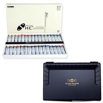 신한 수채swc32색＋미젤로 스튜디오파레트 50＋5칸