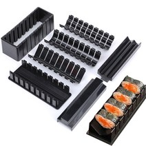 CotZim 가정용 DIY 초밥틀 김밥틀 7구, 블랙