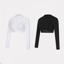 국내 정품 매장판 푸마 puma 바디웨어 쿨링 크롭 하프 베이스레이어 BK+WH 2팩