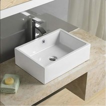 ST-L2079 사각 탑볼 세면기 탑볼형 카운터 세면기 모던 심플한 세면대 도자기 수입
