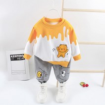 FANSYLI 2022 남아 봄 가을 정장 아동 상하복 7G