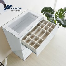 하원가구 에펠 LPM 광폭 800 아일랜드 드레스룸 서랍장, 화이트