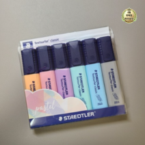 스테들러 클래식 파스텔 형광펜 6색 세트 364CWP6PA, 혼합색상, 24세트