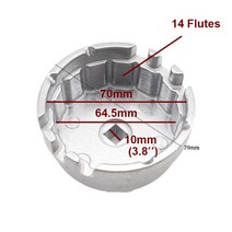 64.5mm 14 플루트 오일 필터 렌치 리무버 도요타 프리우스 코롤라 Rav4 매트릭스 캠리 시나 아발론 렉서스 CT200h 용, [01] 1PC