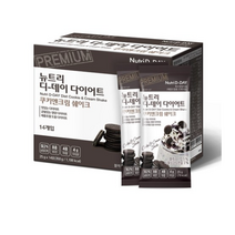 뉴트리디데이 다이어트 쿠키앤크림 체중조절 쉐이크, 10개, 25g x 14포