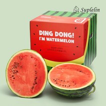 [수플린] 달콤 시원한 고당도 수박 5kg이상 (12brix이상), 단품