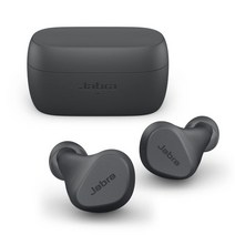 오리지널 Jabra Elite 2 진정한 무선 블루투스 헤드폰 음악 게임 스포츠 이어폰 IP55 방수 마이크 포함, 01 Black