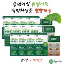 뇌 영양제 기억력에 좋은 은행잎추출물 혈행개선 징코 식약처인증 건강기능식품 비타민 미네랄 플라보놀배당체 7종복합기능성 은행추출물 70대 80대 부모님 영양제 나이아신 갱년기