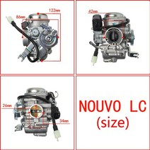 기화기 5p2-e4901-02 yamaha 타이어 nouvo nouvo39s lc 115-125cc 오토바이용 carb assy
