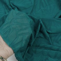 원단대장 자가드 폴리스판 우라기리 셔링 청록색 조각무늬 의류 원단