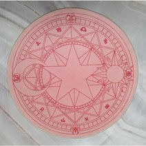 타로 스프레드천 오로라 마법진 원형 타로 카드 러그, 스트로베리필즈 60cm
