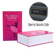 금고 부품 잠금 자물쇠 휴대용 가정용 safe box piggy bank secret book for coin money stash security hidden 금고 현금 돈, 5