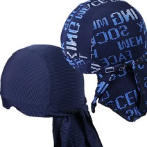 1+1 국산 기능성 메쉬 쿨 두건 자전거 오토바이 바이크 라이딩 싸이클 등산 여름 스컬캡 스포츠 머리 헬멧속 쪽 모자 남성 남자 여자, 2.스트라이프-네이비, 2.AP-네이비