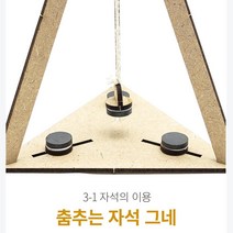 자성실험 춤추는그네 과학키트 4인세트 실험완구 과학교재 과학실험놀이 과학준비물 방과후교실 고등과학, 4명