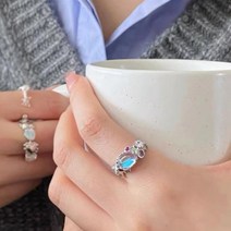 문스톤오팔유니크오픈링반지프로포즈링