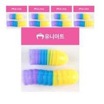 유니아트 플라스틱 계란모형 소 10p, 혼합색상, 50개