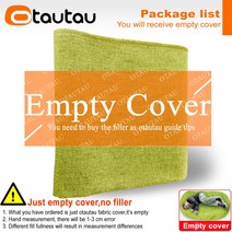 빈백 1인용빈백쇼파 쇼파 쿠션 의자 OTAUTAU 4ft 커버 코튼 린넨 소시지 소파 Beanbag 침대 게임 영화 주머니 라운지 안락 DD4MM1T, 01 H50xD60xW123cm-cover, 02 green