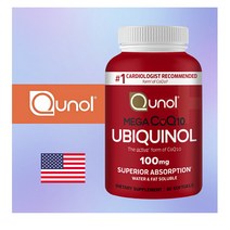 비타민C 함유된 유비퀴놀 코큐텐 코엔자임 Q10 q10 100mg 60소프트젤, 1개, 60정