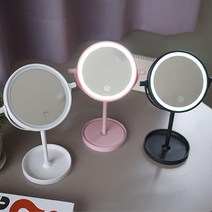 자취생 화장대 탁상거울 LED 미니조명 신혼집 30대여성 인테리어, 화이트