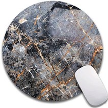 Ganereasa 마우스 패드 19.1 x 19.1 x 0.3 cm 그레이 크랙 대리석 프리미엄 텍스처 마우스 매트 방수 미끄럼 방지 고무 베이스 라운드 마우스 패드 노트북 PC, 7.87x7.87x0.12 inches, colorfuls06