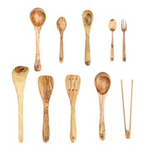 주방조리도구 캠핑조리도구 고급조리도구 아르떼레뇨 고급 올리브나무 집기류 모음 주걱 집게 스패츌라 수저 포크 스푼 국자 뒤집게, 9) 올리브 미니 국자