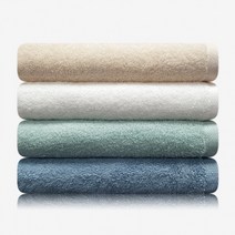송월타월 라이트무지 세면타월, 베이지, 4개