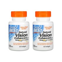 닥터스 베스트 내츄럴 비젼 인핸서 + 플로라글로 루테인 60소프트젤 [2통] Natural Vision Enhancers with FloraGlo Lutein