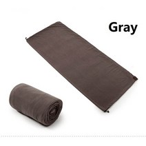 극동계침낭 캠핑 군용 베이스 이불 구스다운 침낭휴대용 초경량 폴라 플리스 침낭 야외 캠핑 텐트 침대, 03 Gray