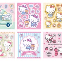 산리오 캐릭터즈 헬로키티 어린이 아동 스티커 미니북