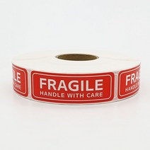 [생활/소품/최저] 취급주의 스티커 S 택배스티커 파손주의 308506EA