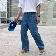 3955-1 보이핏 와이드 중청 청바지