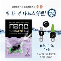 나노피싱 나노채비 반중력스위벨 S 7종 20000원이상 구매시, S0.14g블랙+