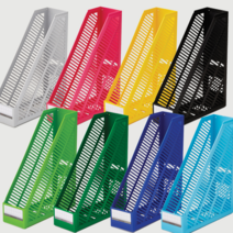 삼각 30cm 자 겸용 서류 파일꽂이 컬러 책상 정리 박스 20개 1BOX, 검정