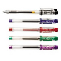 동아연필 파인테크 중성펜, 1개, 0.25적색