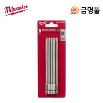 밀워키 48-30-1000 매거진비트 1판 5pcs M18 FSGC 전용 스크류건용 비트, 1개