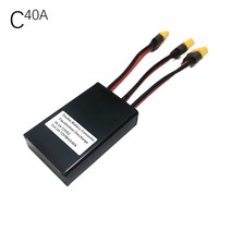 전기자전거 배터리 부품 브레이크 Ebike 듀얼 연결 어댑터 스위처 모듈 병렬 증가 20v-72v 용량 검정색-U7k0, [03] 40A