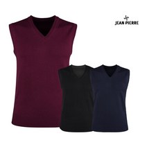 잔피엘 남성 브이넥 솔리드 니트 조끼 JP1A302