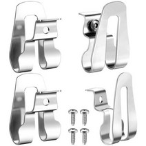 Makita-듀얼 비트 홀더 블렛 후크 스테인레스 스틸 벨트 클립 디월트 전동 공구용 전기 헤비 듀티 드릴 도구, CN, 4PCS