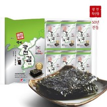 광천김 백제 지도 재래김 파래 도시락김 4g X 16봉, 단품, 단품